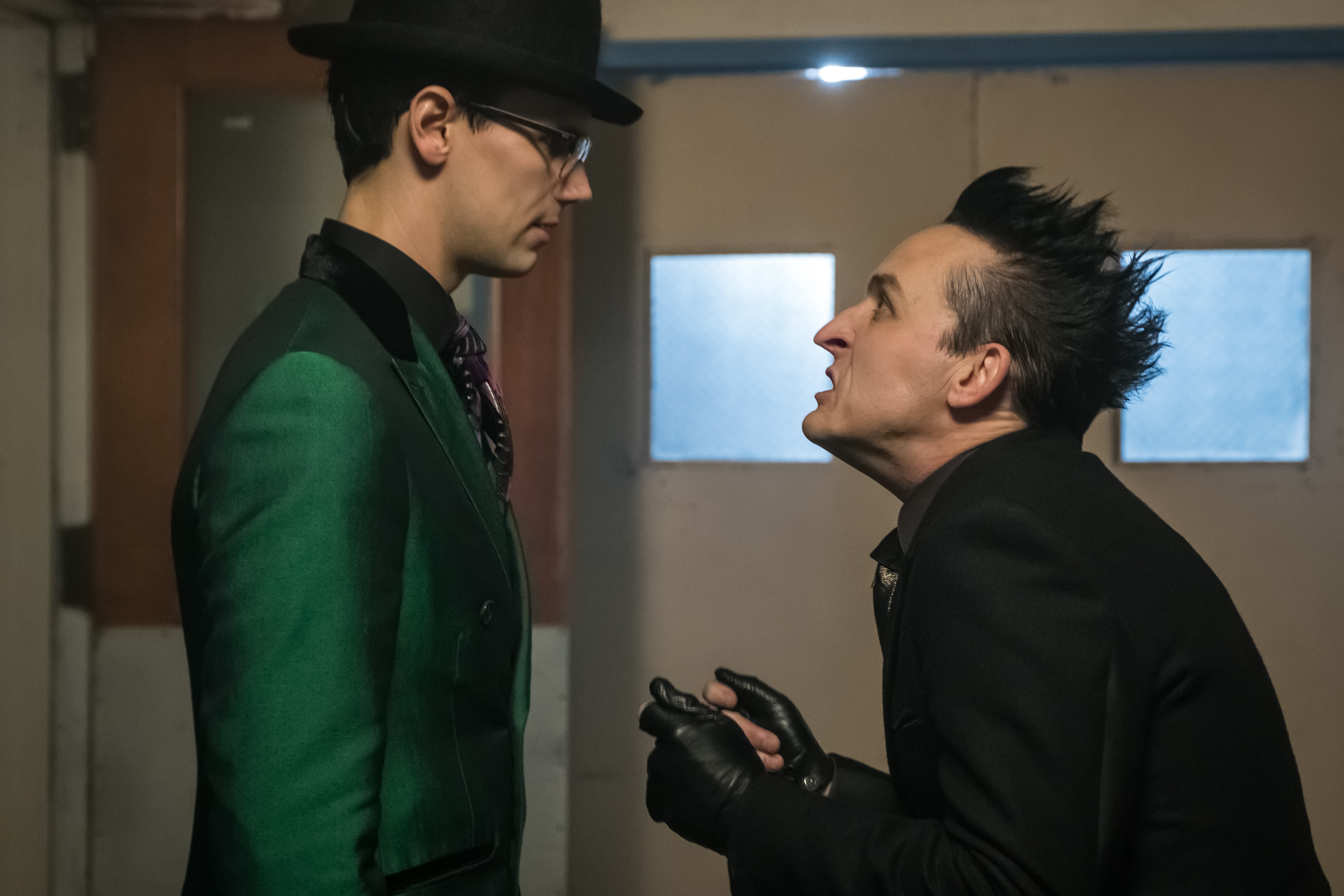 GOTHAM: L-R: Cory Michael Smith and Robin Lord Taylor in the "I Am Ban...